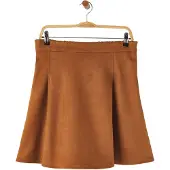 Trendyol Dames Bruin Effen Kort / Mini Grote maten Rokken
