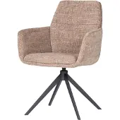 Woood Grant Eetkamerstoel Met Armleuning - Melange - Zand - 88x61x63