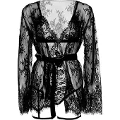 Leg avenue Teddy, lace robe & ribbon tie