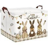 OEM Opvouwbare wasmand voor kinderen, speelgoedbox, bruin, 40x30x30 cm