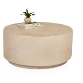 Bommel Wonen Salontafel Thess XL - rond 90 cm - Sand Stone