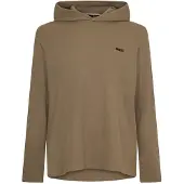 BOSS Heren Bw Wafel Hoodie, Textuurontwerp in Open Bruin 245
