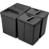 Emuca 8259517 2x7l Prullenbak 15l