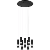 Eglo 39708 Bernabeta Hanglamp Staal Zwart - 10 x GU10 4,6W
