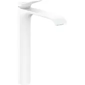 Hansgrohe Vivenis verhoogde wastafelkraan waterbesparend wit mat