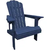 UNUS Adirondack tuinstoel Lino donkerblauw gerecycled HDPE weerbestendig