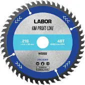 Labor HM cirkelzaagblad hout 216x30x2,4mm 48T