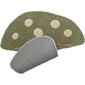 Bloomingville MINI - Mushroom Rug - Green - Wool