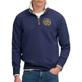 Superdry Sweatshirt 'Varsity' marine / goudgeel