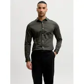 Jack & jones Premium Overhemd 'JJPRPARMA' donkergroen