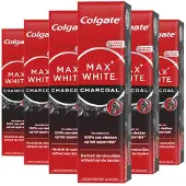 Colgate 6x Tandpasta Max White Active Charcoal 75 ml