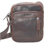 Esquire schoudertas Buffalo 85 Crossbody Bag Brown donkerbruin