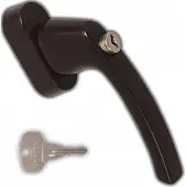 Hoppe Secustik Raamklink met Sleutel - Aluminium 32-42mm