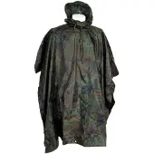 Fosco poncho woodland camo