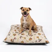 ANRO Hondenkussen Beige 50x50 cm – Hondenmand Wasbaar Binnen & Buiten