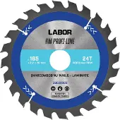 Labor HM cirkelzaagblad hard hout 165x30x2mm 24T