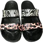 Crocs Classic Animal Remix Sandalen Zwart/Multi Maat 36/37 US M4/W6
