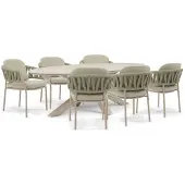4 Seasons Outdoor Calma/Lunea 240x120 cm dining tuinset 7-delig