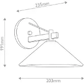 Kichler Wandlamp buiten Ripley, dimbaar, brons / oud-messing, Aluminium, Modern, Wandlamp buiten