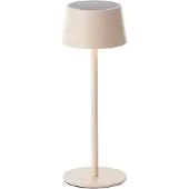 Brilliant LED tafellamp voor buiten, 25 cm, 170 lm, dimbaar, op zonne-energie & USB, IP44, beige