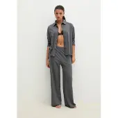 Marc O'Polo Blouse ' Loungewear-Styles ' donkergrijs