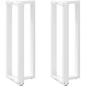 vidaXL Bartafelpoten 2 st T-vormig 40x35x(110-111) cm staal wit