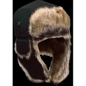 Barbour Hoed met imitatiebont, model 'CLEADON TRAPPER'