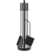 vidaXL 5-delige kaminaccessoireset, 18 x 66 cm, staal