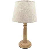 Clayre & Eef Tafellamp Bruin Hout