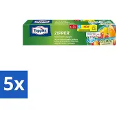 Toppits 5 x – Zipper Multifunctionele Zakken – 3 Liter – 8 Zakjes - Koffiezetapparaat