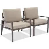 Garden Point Set van twee Vigo tuinstoelen bruin