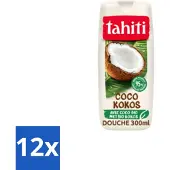Tahiti – Douchegel – Coco - 315 ml - Voordeelverpakking - 12 stuks