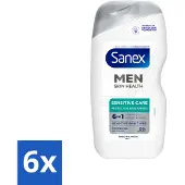 Sanex – Douchegel – Men Sensitive – 400 ml - Voordeelverpakking - 6 stuks