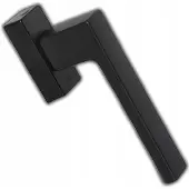 Hoppe Toulon Secustik raamklink zwart, verstelbare pen 32-42mm