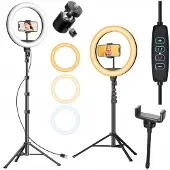 Webski Ringlamp LED 33cm met Statief & Telefoonhouder voor Content Creators