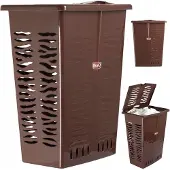 BranQ Wasmand 42L - Stijlvol Bruin & Beige