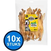 Voskes 10x Konijnenoren - Hondensnack - 200g