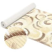 ANRO Badmat Ringen Beige 65x180cm Antislip Douchemat Afwasbaar Sneldrogend