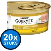 Gourmet 20x - Gold Mousse Kip - Kattenvoer Natvoer - 85g