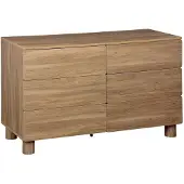 Sweeek - Ladekast met 6 lades, dressoir houtdecor - ayana