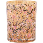 Clayre & Eef Waxinelichthouder Roze Glas