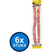Voskes 6x Runderhuid Sticks met Eend - Hondensnack - 400g