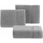 Eurofirany Molly Badhanddoek 70x140 cm Zilver Katoenbadstof 550 g/m²