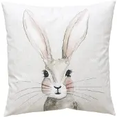 Clayre & Eef Sierkussen Beige Polyester Konijn
