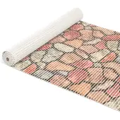ANRO Badmat Straatstenen Roze 65x350cm Antislip Douchemat Afwasbaar Sneldrogend