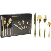 Eh Excellent Houseware Bestekset 24-delig goud coating