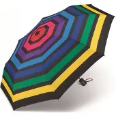Happy Rain Essentials Mini Automatische Paraplu met Schoffels - Winddicht