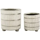 Mauro Ferretti Vaashouder Ray Set 2 Pcs Ø 22,5×24 cm