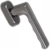 Hoppe SecuForte raamklink aluminium, verstelbare pen 32-42 mm