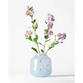 HEMA Vaas ⌀15x18cm Bink Glas Spikkel Blauw (blauw)